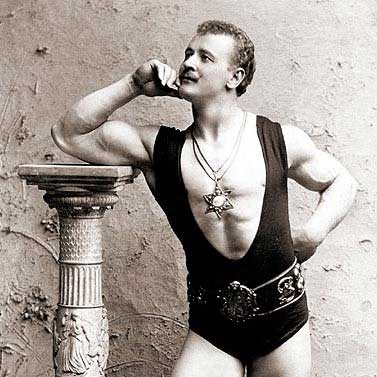 Bent Press by Arthur Saxon, Eugen Sandow