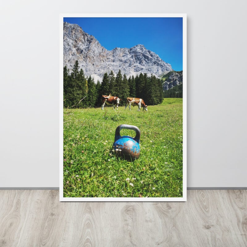 Kettlebell Austrian Alps Framed Photo Paper Poster - Image 4