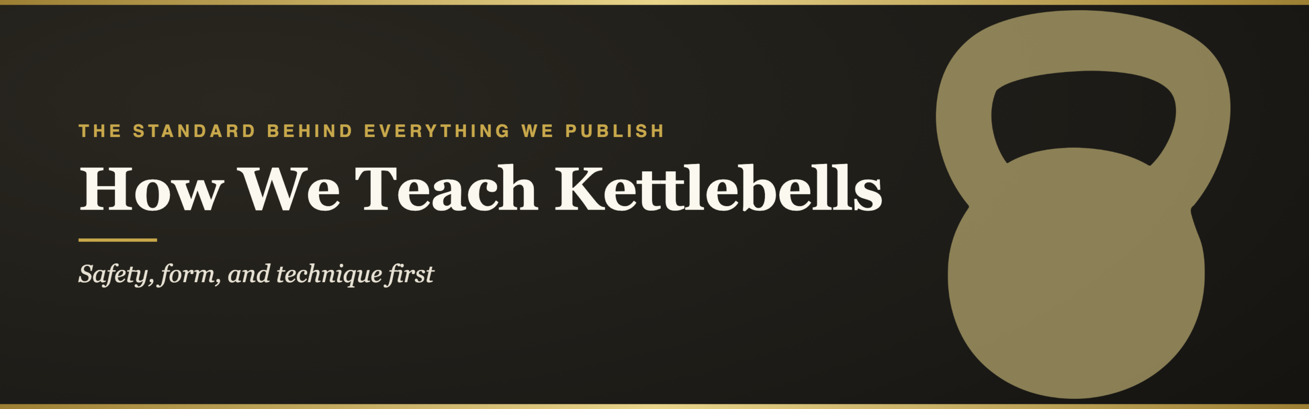 How We Teach Kettlebells
