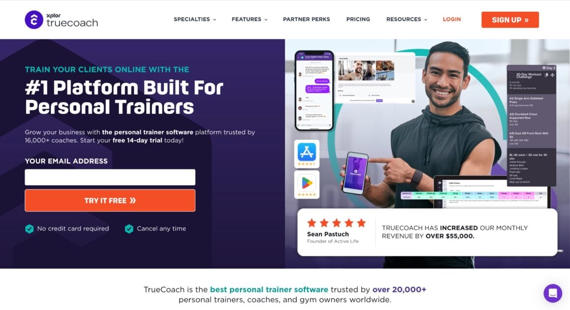 TrueCoach Screenshot